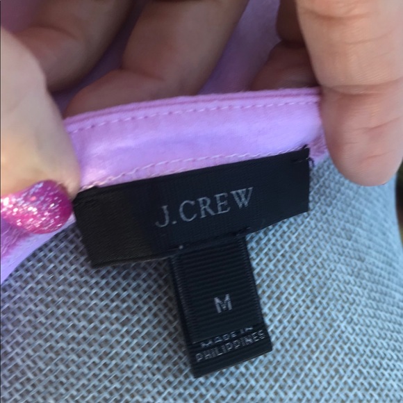 EUC J Crew pink t with unique puffy sleeves. - Picture 4 of 5